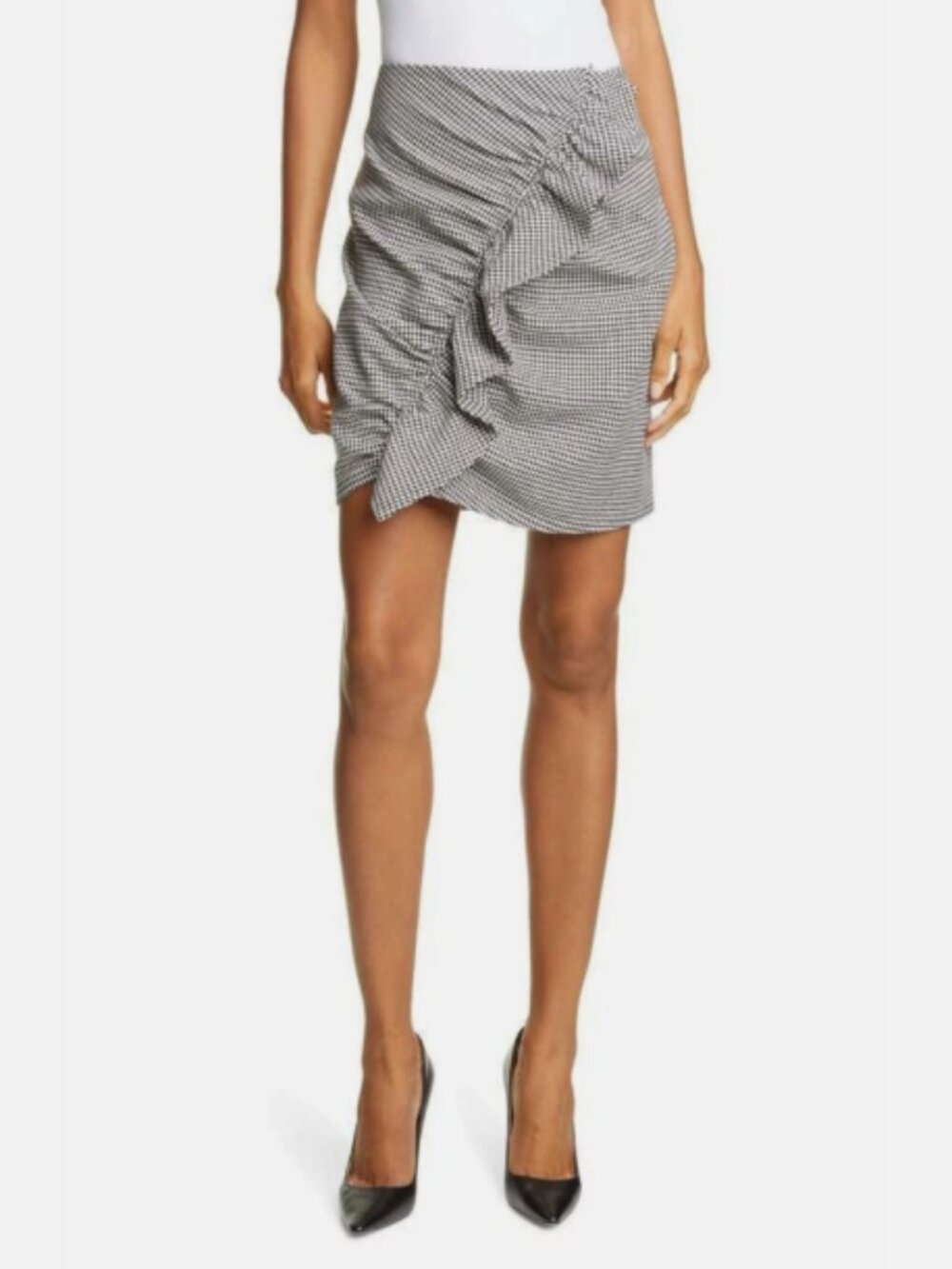 A.L.C-Womens Ruched Pencil Skirt-SIZE 4 ~ MSRP $325
